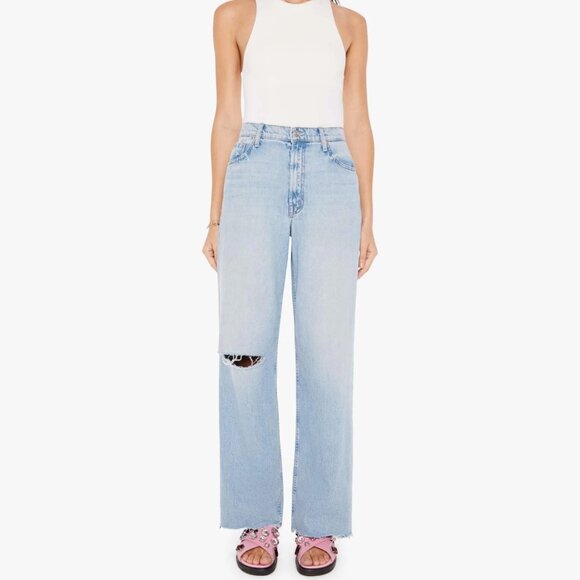 Mother Superior High Waisted Spinner Zip Chew We Bounced Jeans - Picture 1 of 11